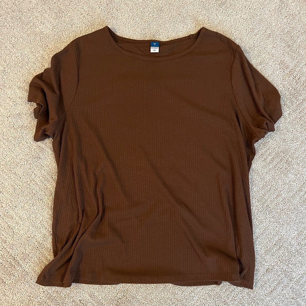 Luxe Ribbed Slub-Knit T-Shirt